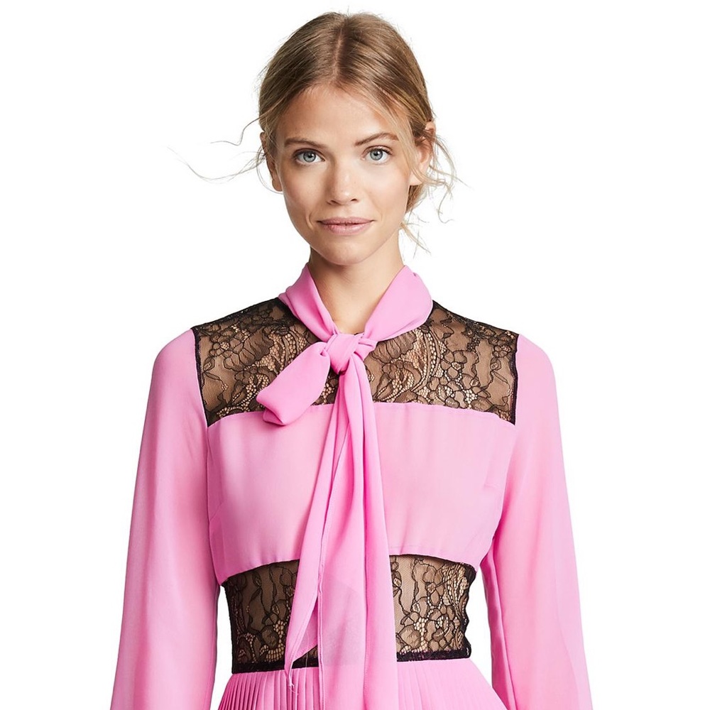Delfi pink bow dress
